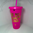 In My Labubu Era Cup | Kawaii Reusable Cold Cup with Straw | Labubu Inspired Drinkware - The Crafty Bee