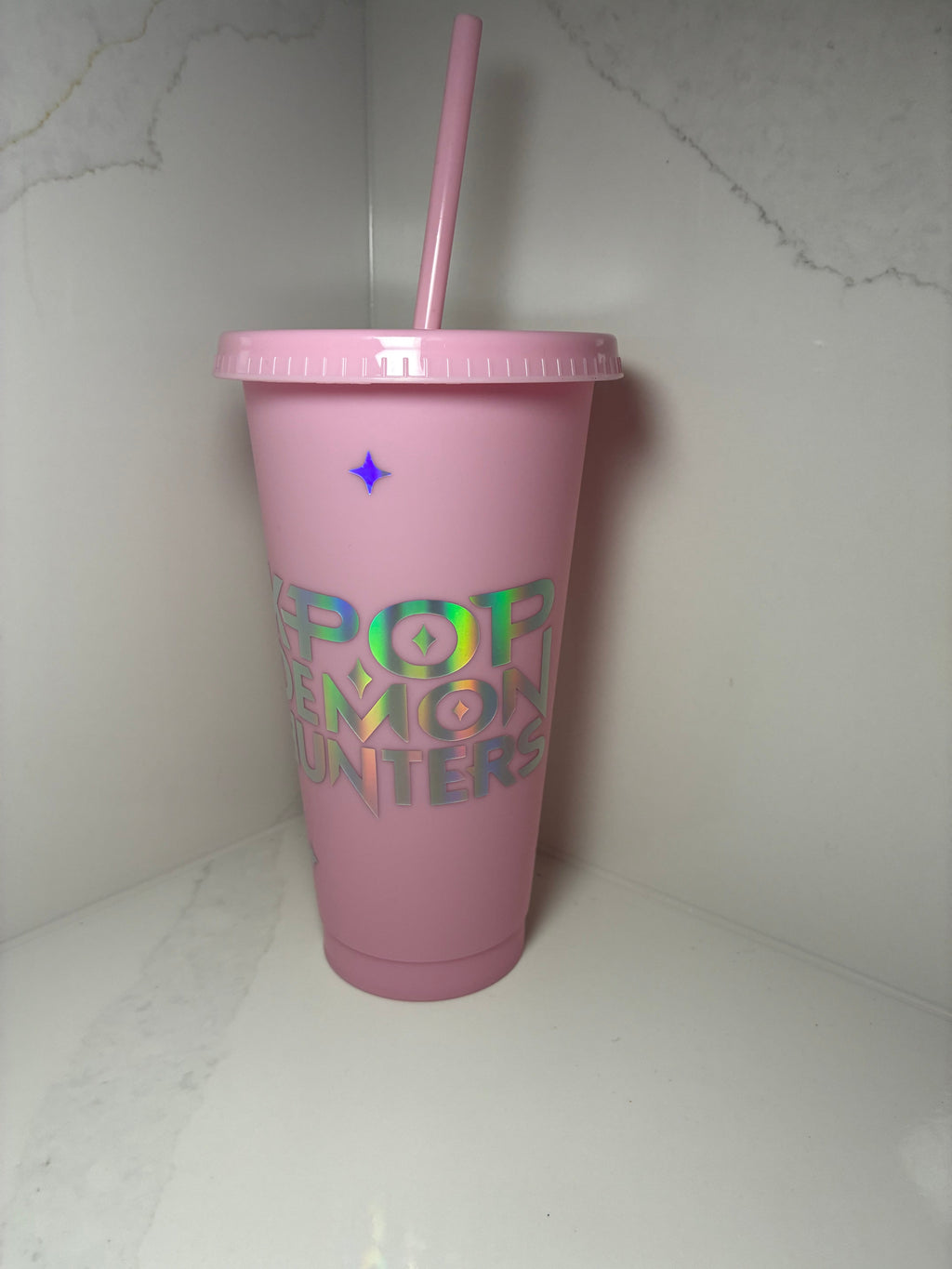 K - Pop Demon Hunter Cold Cup: Personalised K - Pop Kawaii Tumbler with Straw - The Crafty Bee