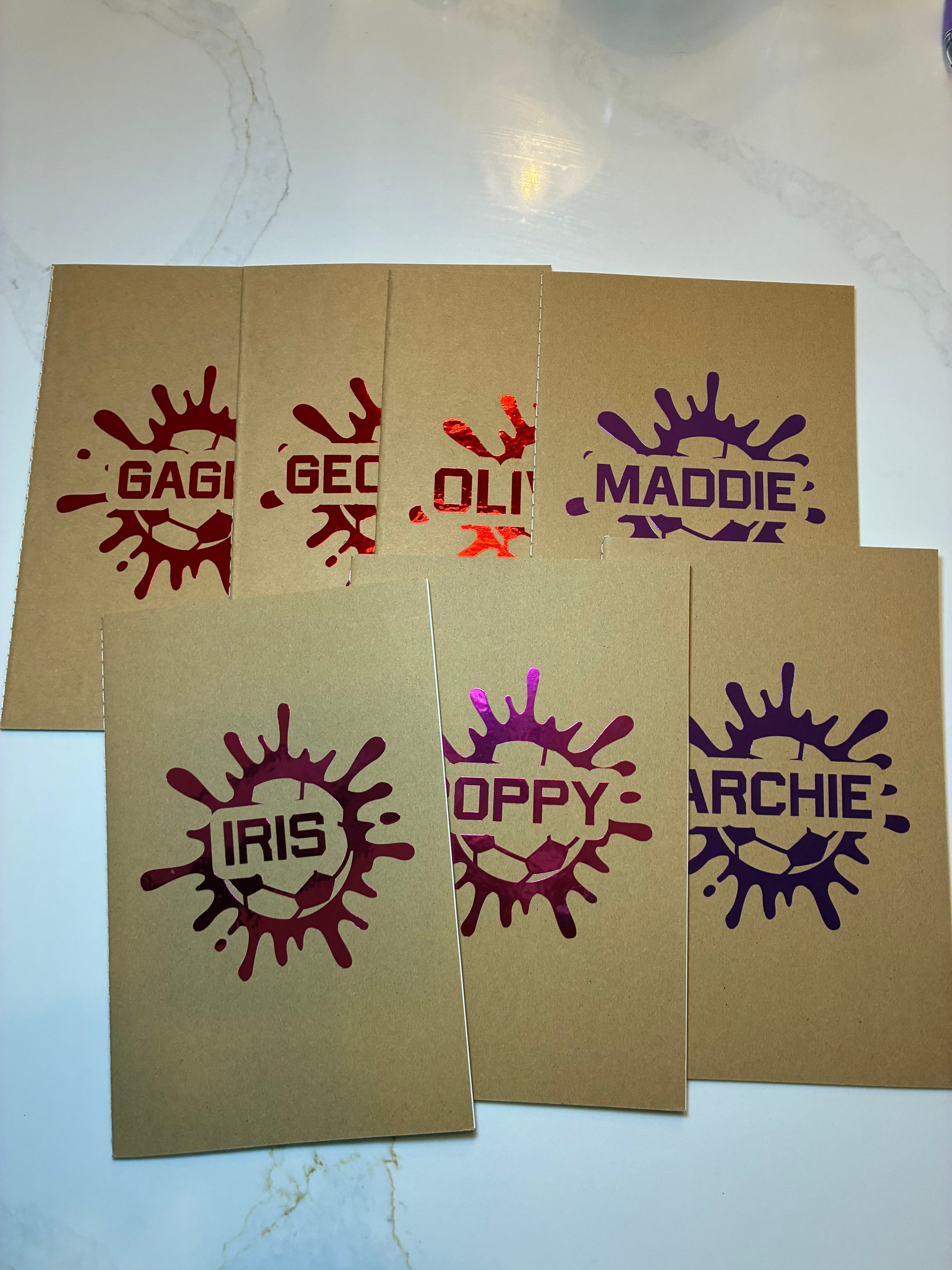 Kids Party Favour Sketchbook: Football Birthday Party Gift - The Crafty Bee