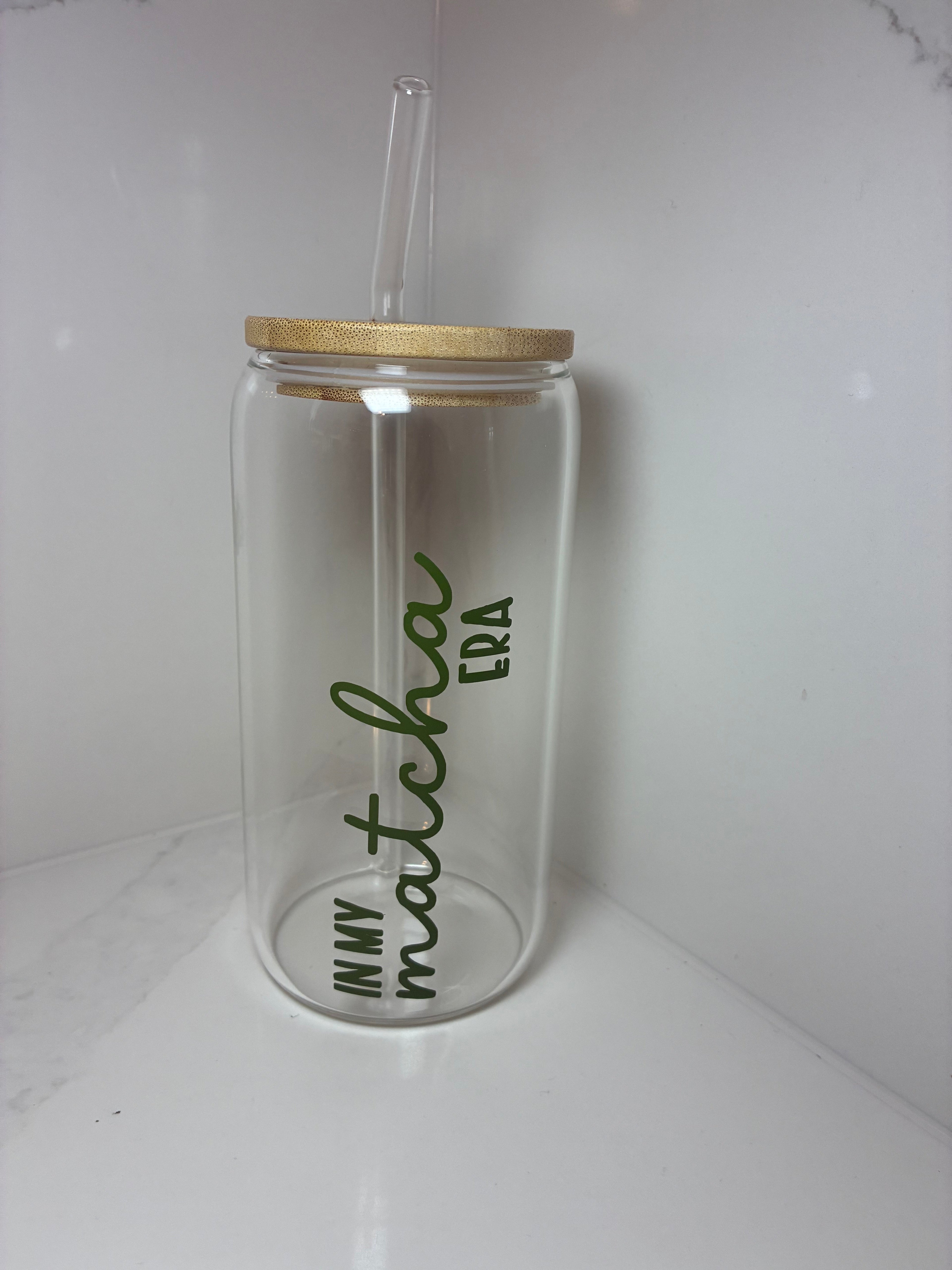 Matcha Era Reusable Cups | Glass Mug, Iced Cup & Can - The Crafty Bee