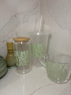 Matcha Era Reusable Cups | Glass Mug, Iced Cup & Can - The Crafty Bee