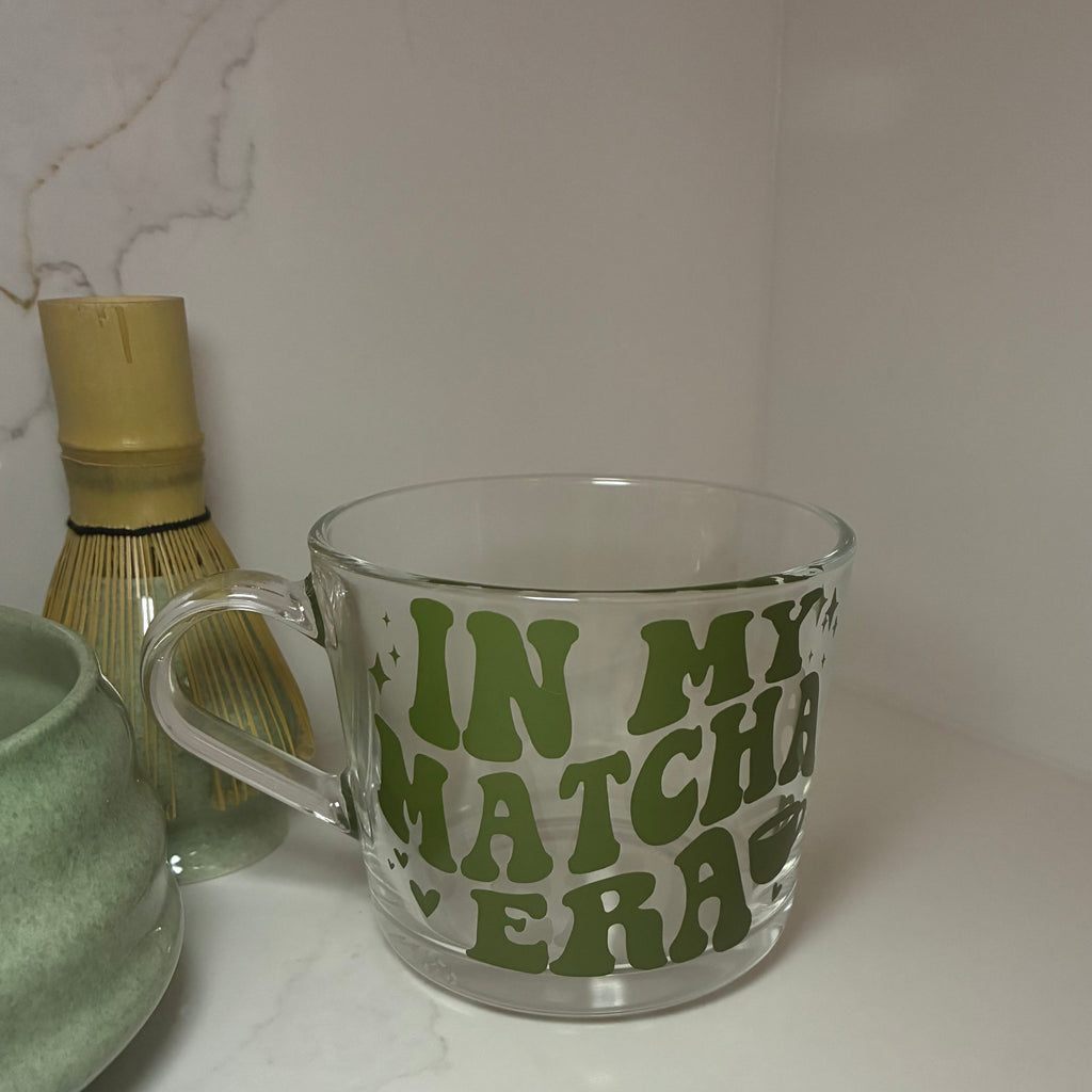 Matcha Era Reusable Cups | Glass Mug, Iced Cup & Can - The Crafty Bee