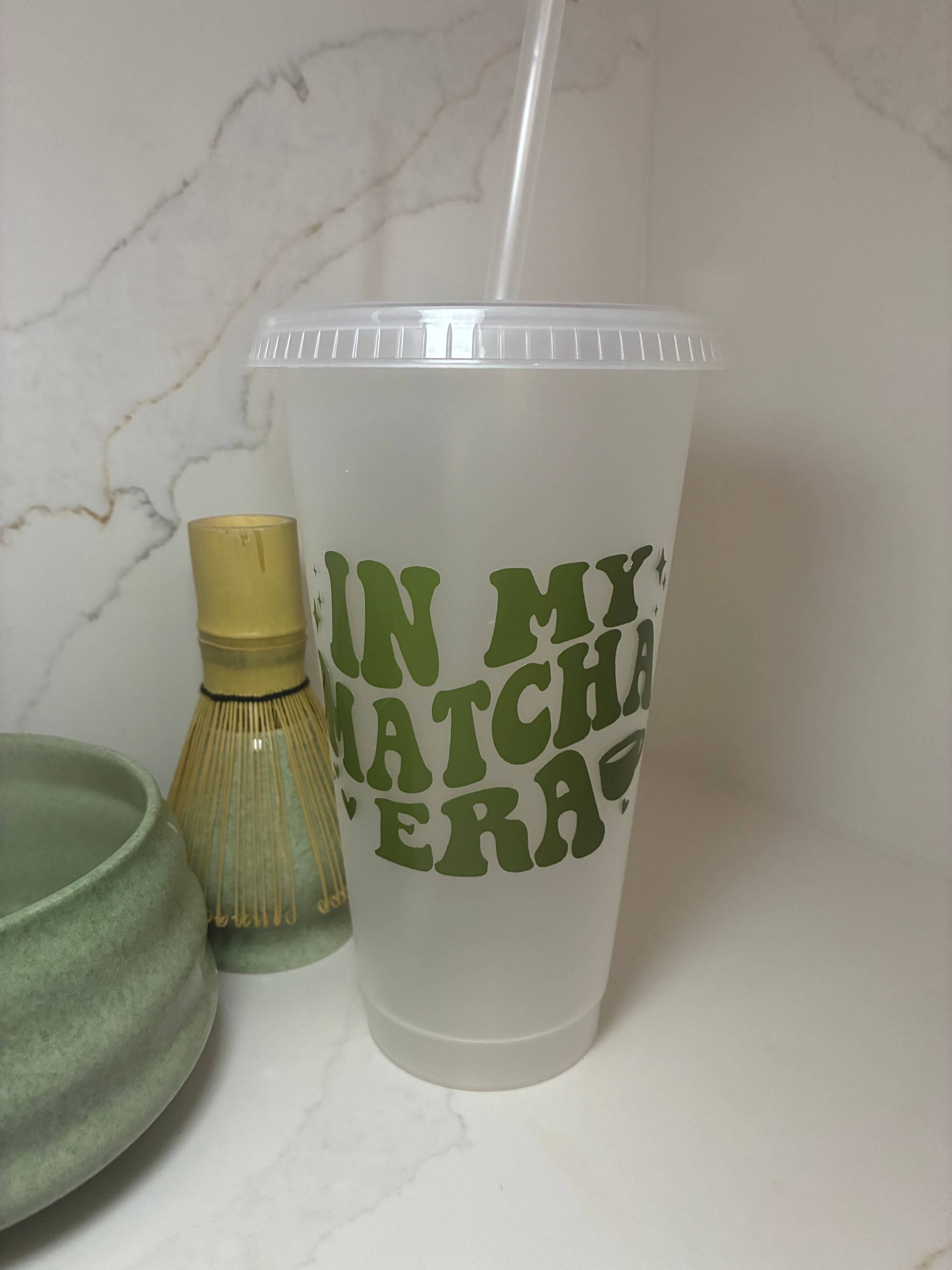 Matcha Era Reusable Cups | Glass Mug, Iced Cup & Can - The Crafty Bee