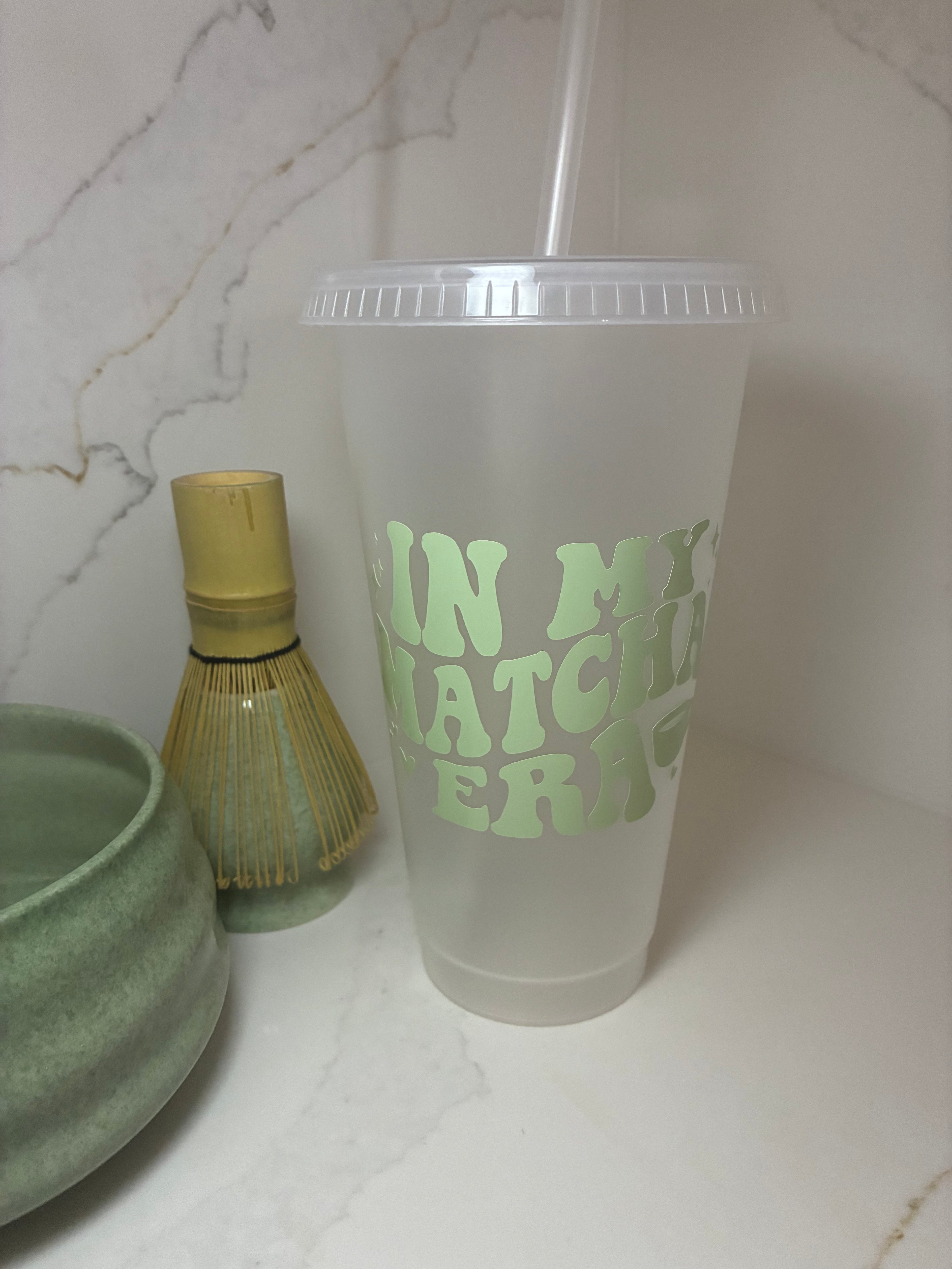 Matcha Era Reusable Cups | Glass Mug, Iced Cup & Can - The Crafty Bee