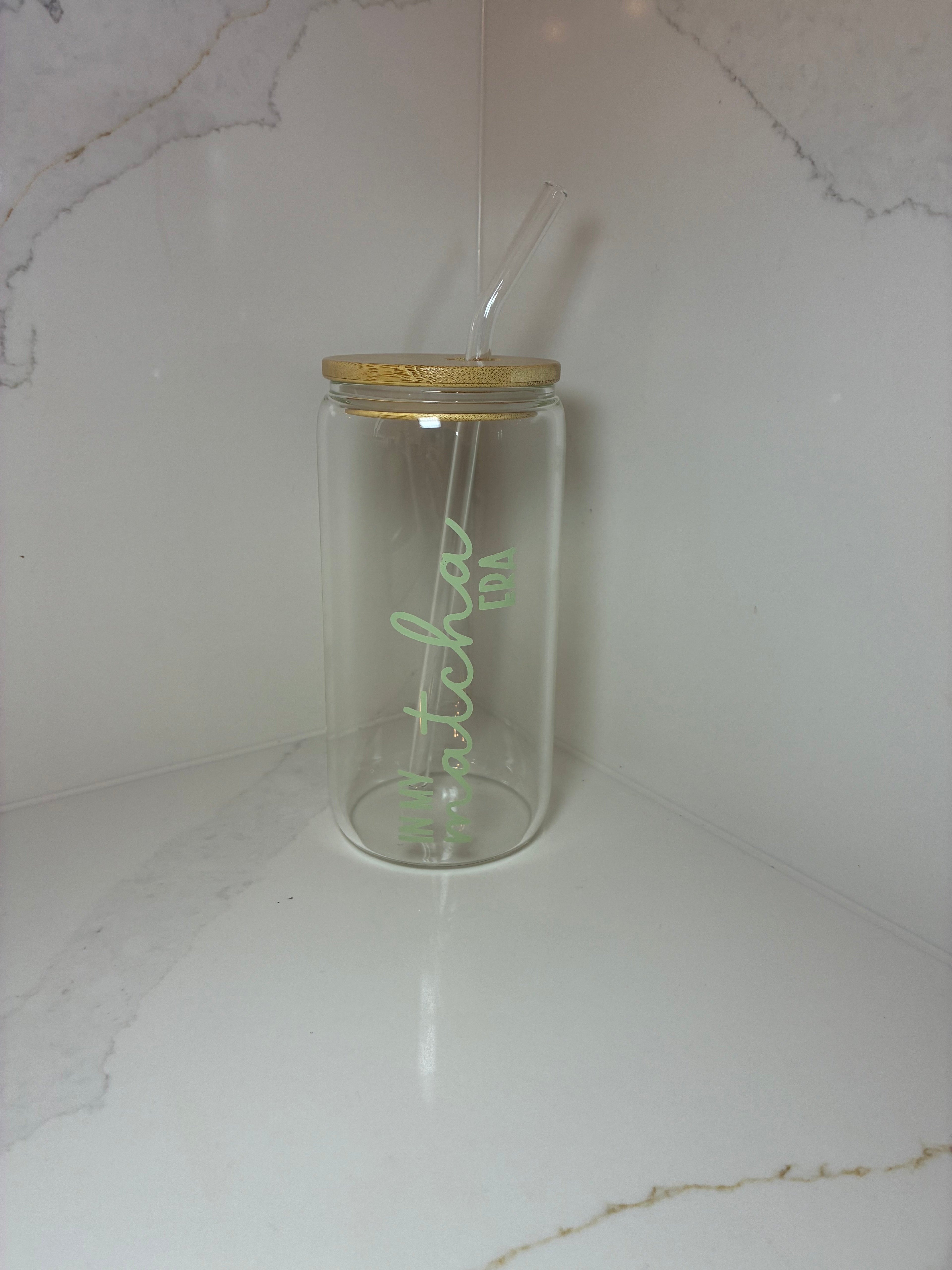 Matcha Era Reusable Cups | Glass Mug, Iced Cup & Can - The Crafty Bee