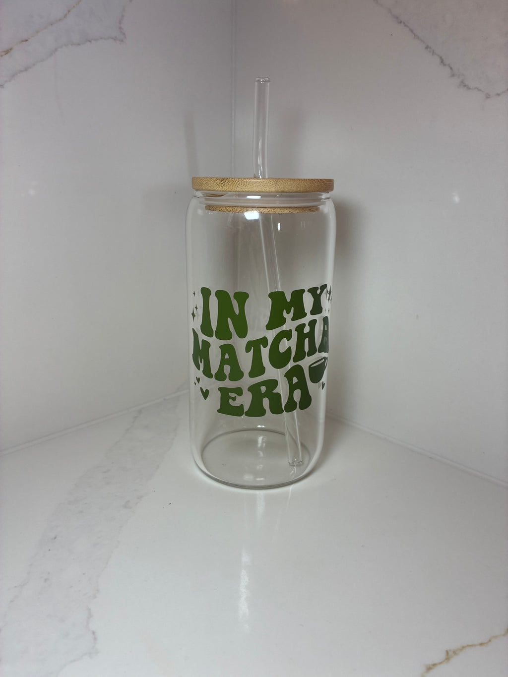 Matcha Era Reusable Cups | Glass Mug, Iced Cup & Can - The Crafty Bee