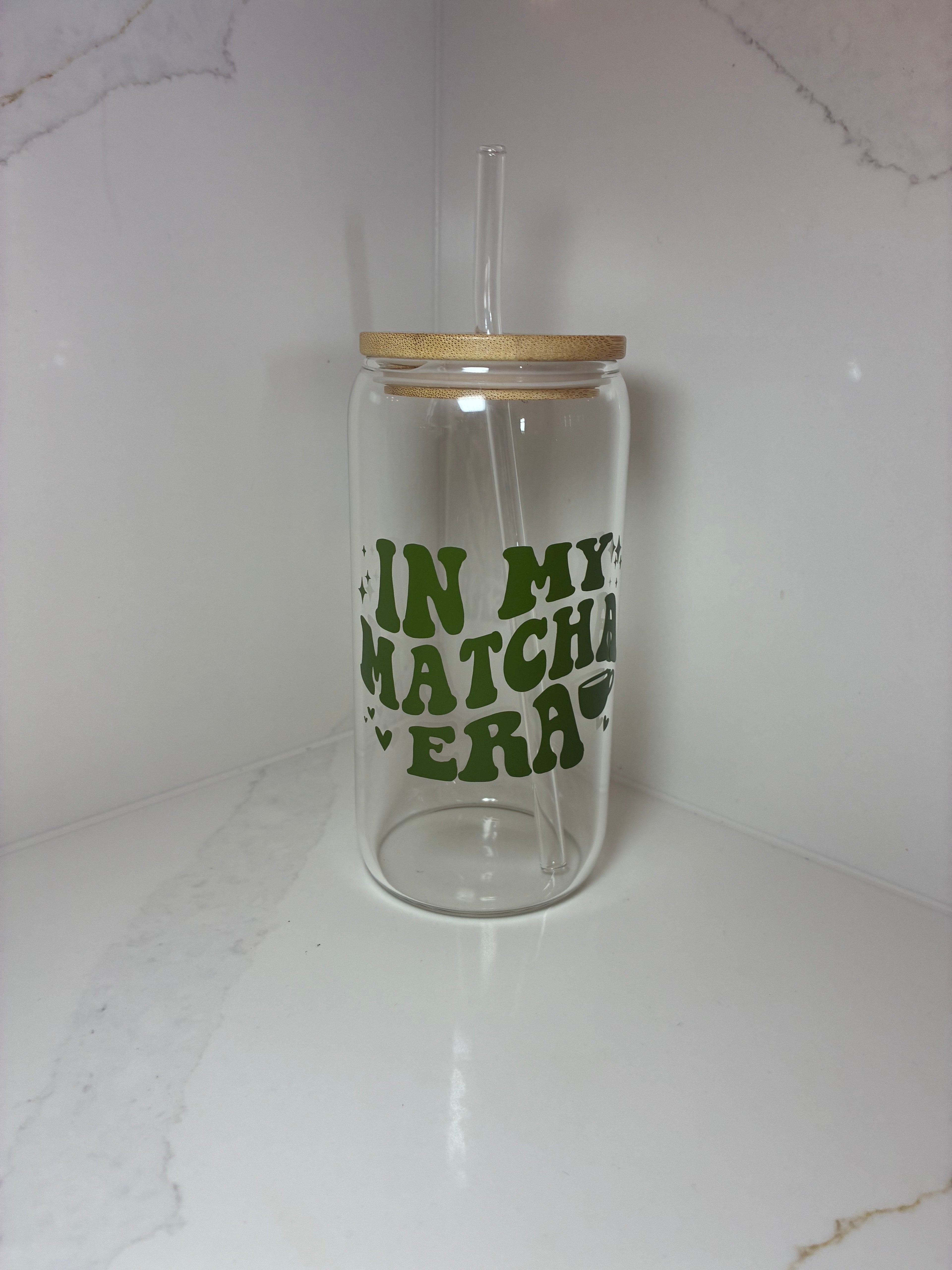 Matcha Era Reusable Cups | Glass Mug, Iced Cup & Can - The Crafty Bee