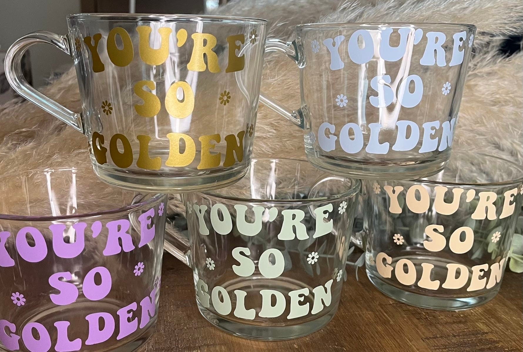 Meghan Trainor Clear Mug | I made you look up | Made You Look themed cup/mug tea/coffee | Meghan Trainor Gift | Fan Merch - The Crafty Bee