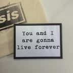 Oasis Fan Gift – A5 Lyric Quote Print with Frame – Oasis 2025 Vinyl Wall Art – Customisable with Gig Location & Date - The Crafty Bee