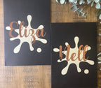 Personalised A5 Black Sketchbook: Custom Name Journal - The Crafty Bee
