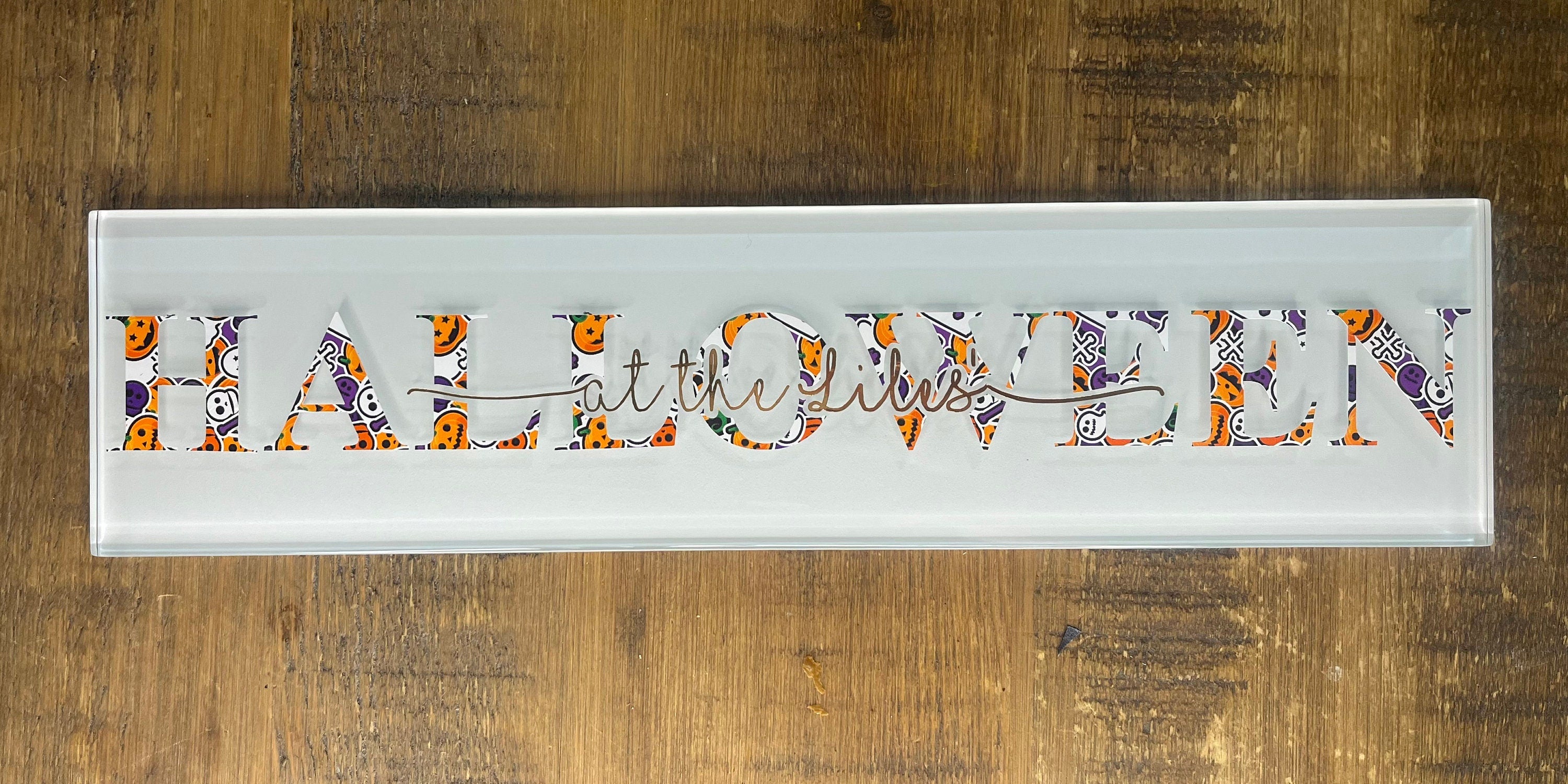 Personalised Family Halloween Sign | Spooky Halloween Gift | Halloween Family Name Decor | Personalised plaque | Halloween Wall Art Boo Crew - The Crafty Bee