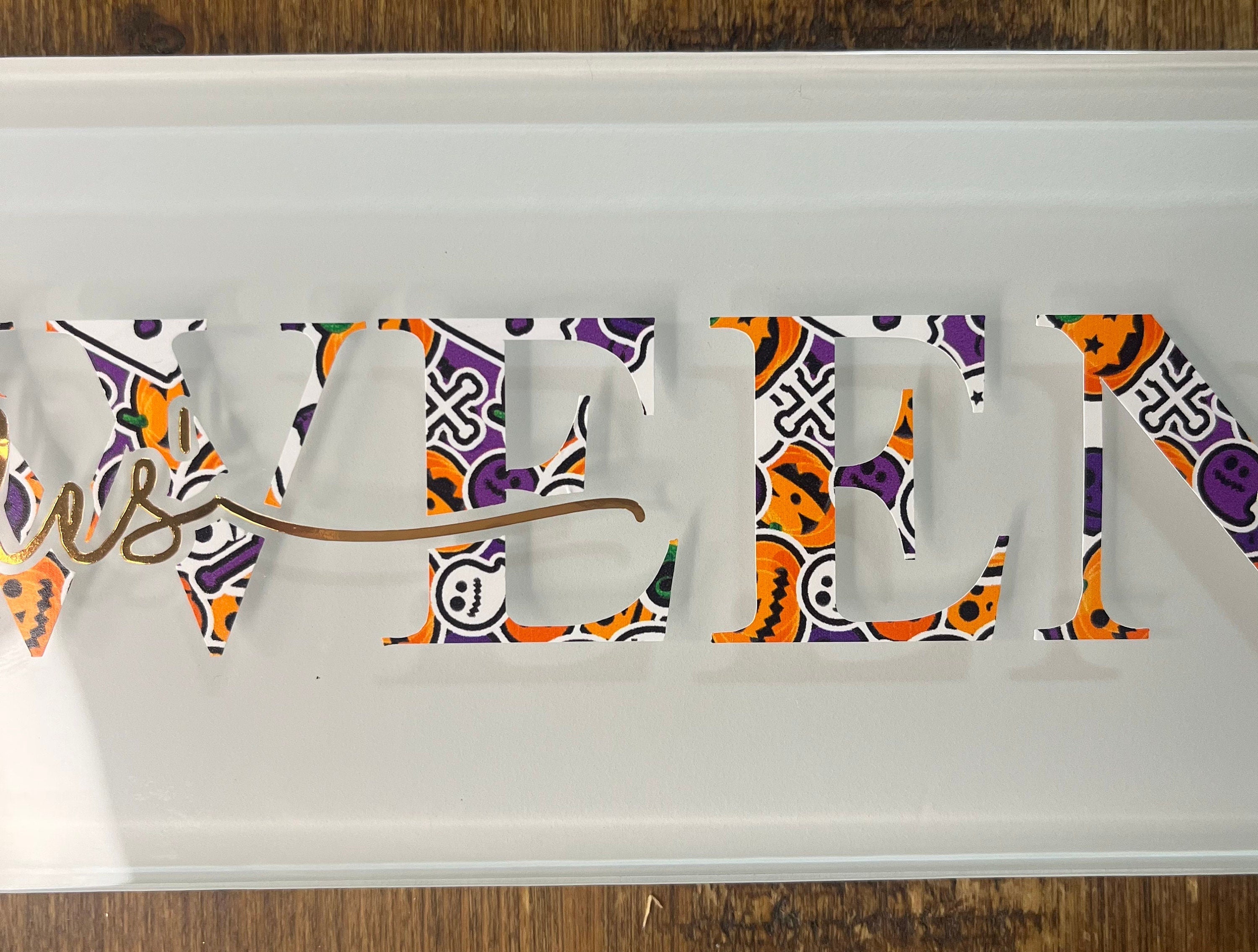 Personalised Family Halloween Sign | Spooky Halloween Gift | Halloween Family Name Decor | Personalised plaque | Halloween Wall Art Boo Crew - The Crafty Bee