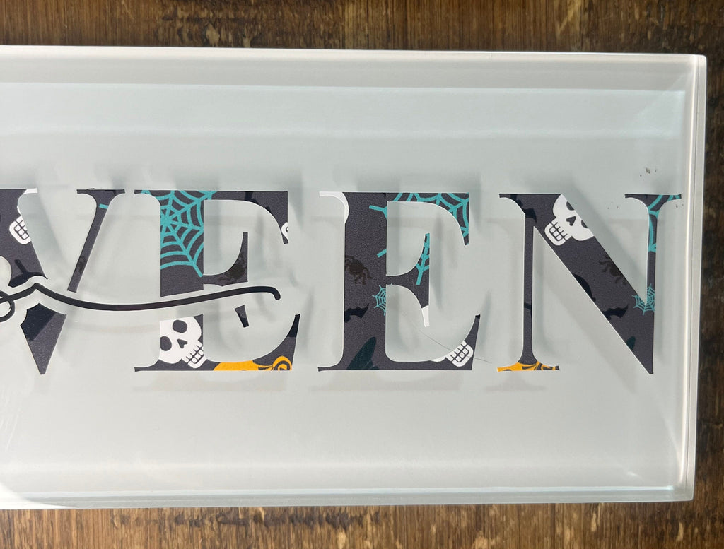 Personalised Family Halloween Sign | Spooky Halloween Gift | Halloween Family Name Decor | Personalised plaque | Halloween Wall Art Boo Crew - The Crafty Bee