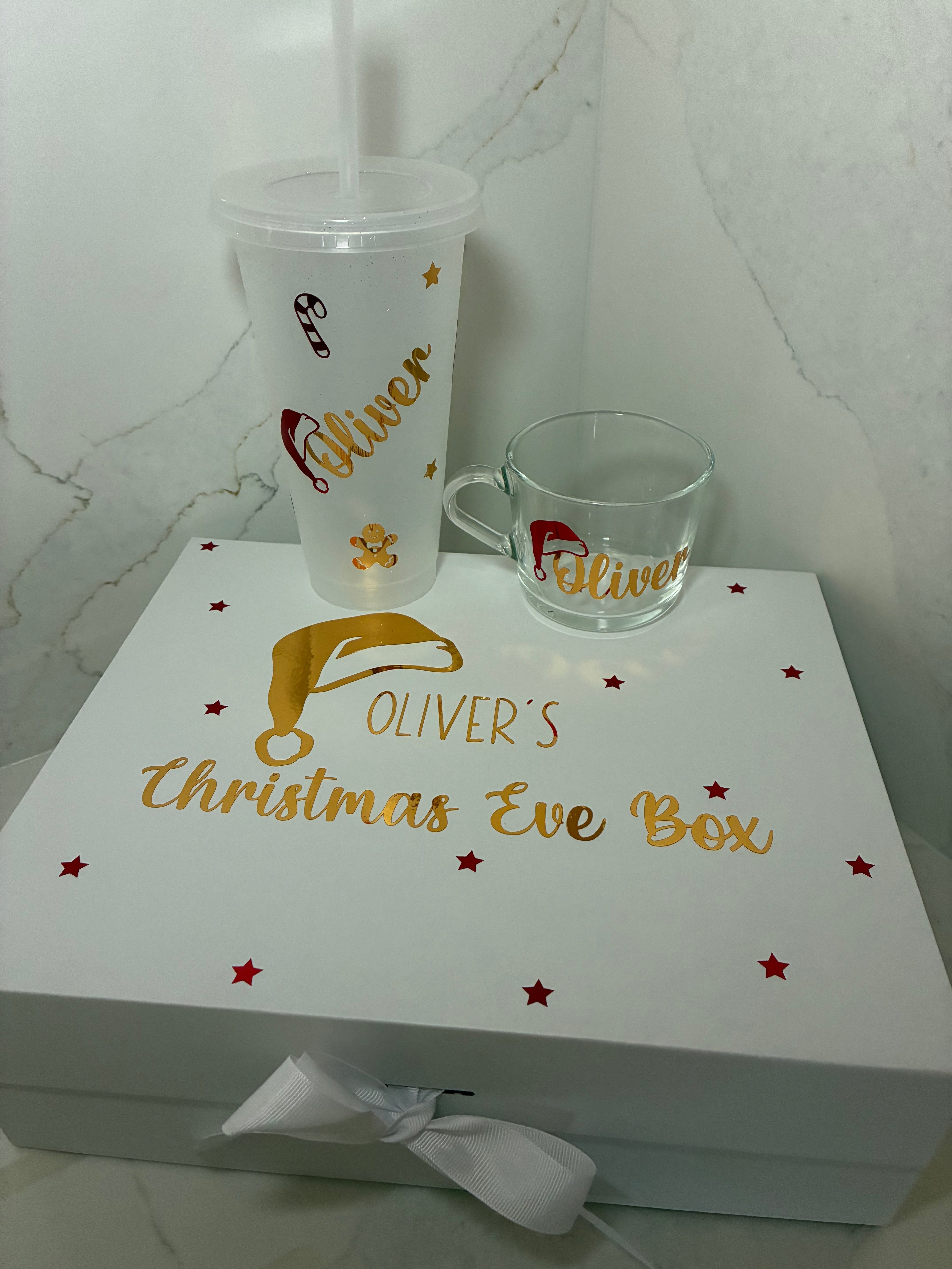 Personalised Kids Christmas Mug - Children’s Christmas Hot Chocolate Cup - The Crafty Bee