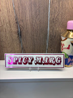 Personalised Retro Glass Statement Sign & Wall Art - The Crafty Bee