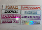 Personalised Retro Glass Statement Sign & Wall Art - The Crafty Bee