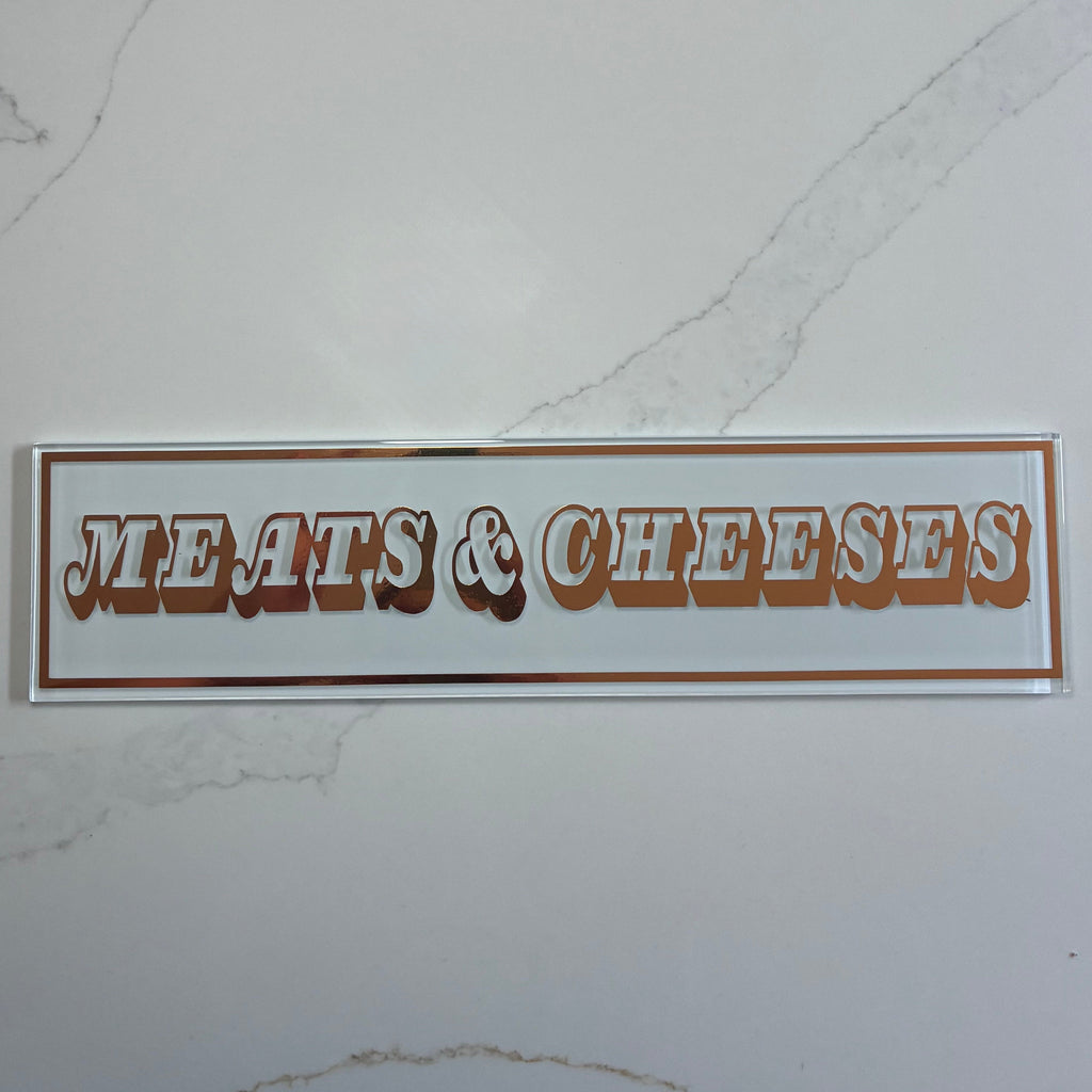 Personalised Retro Glass Statement Sign & Wall Art - The Crafty Bee