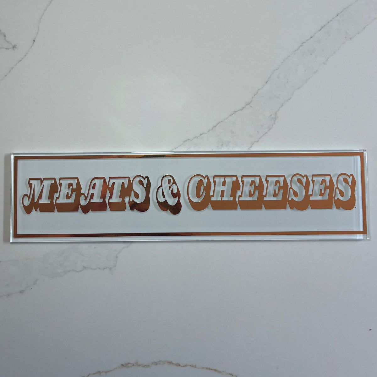 Personalised Retro Glass Statement Sign & Wall Art - The Crafty Bee