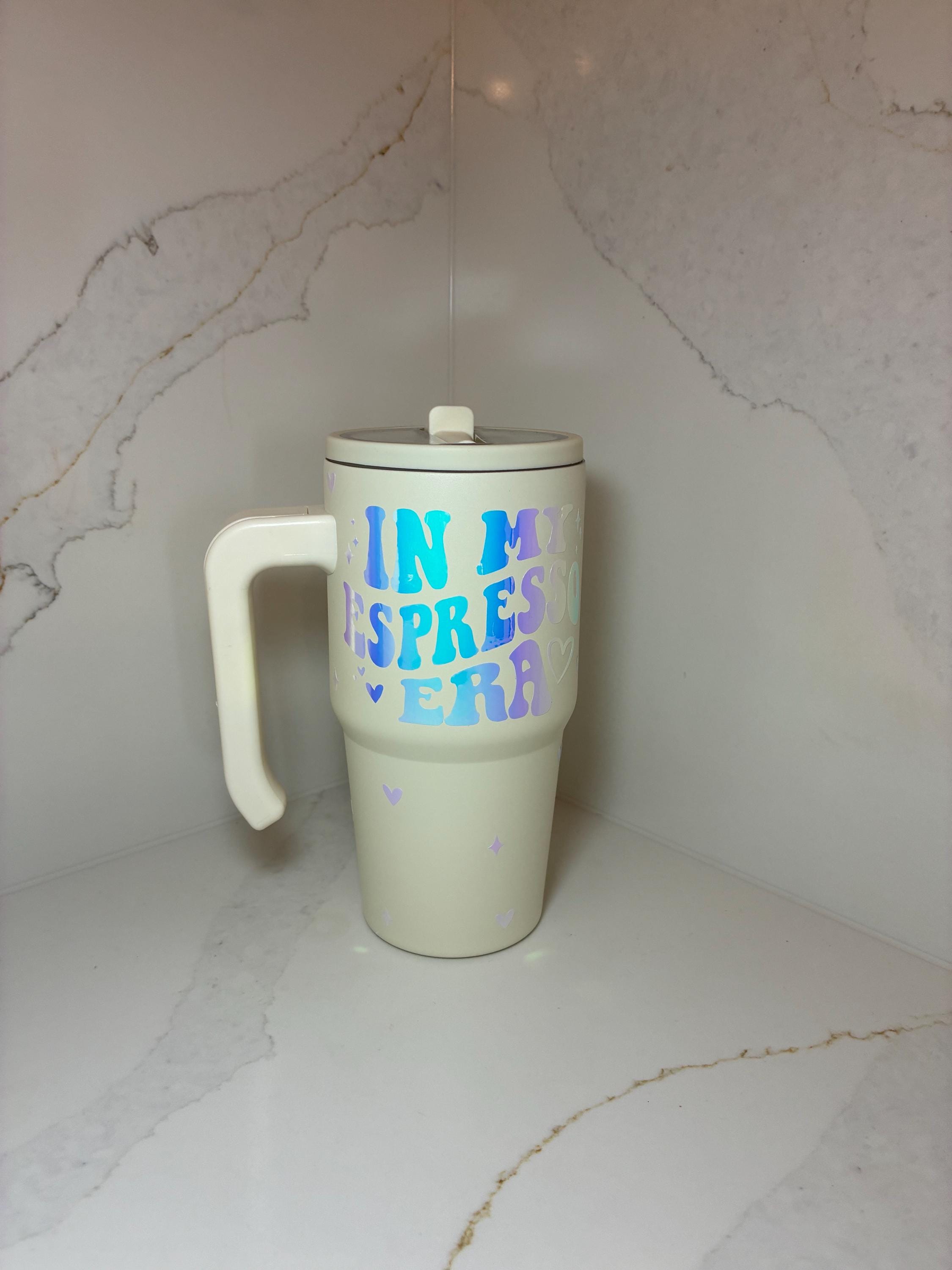 Personalised Sabrina Carpenter Thermal Mug: 20oz Insulated Tumbler with Straw - The Crafty Bee