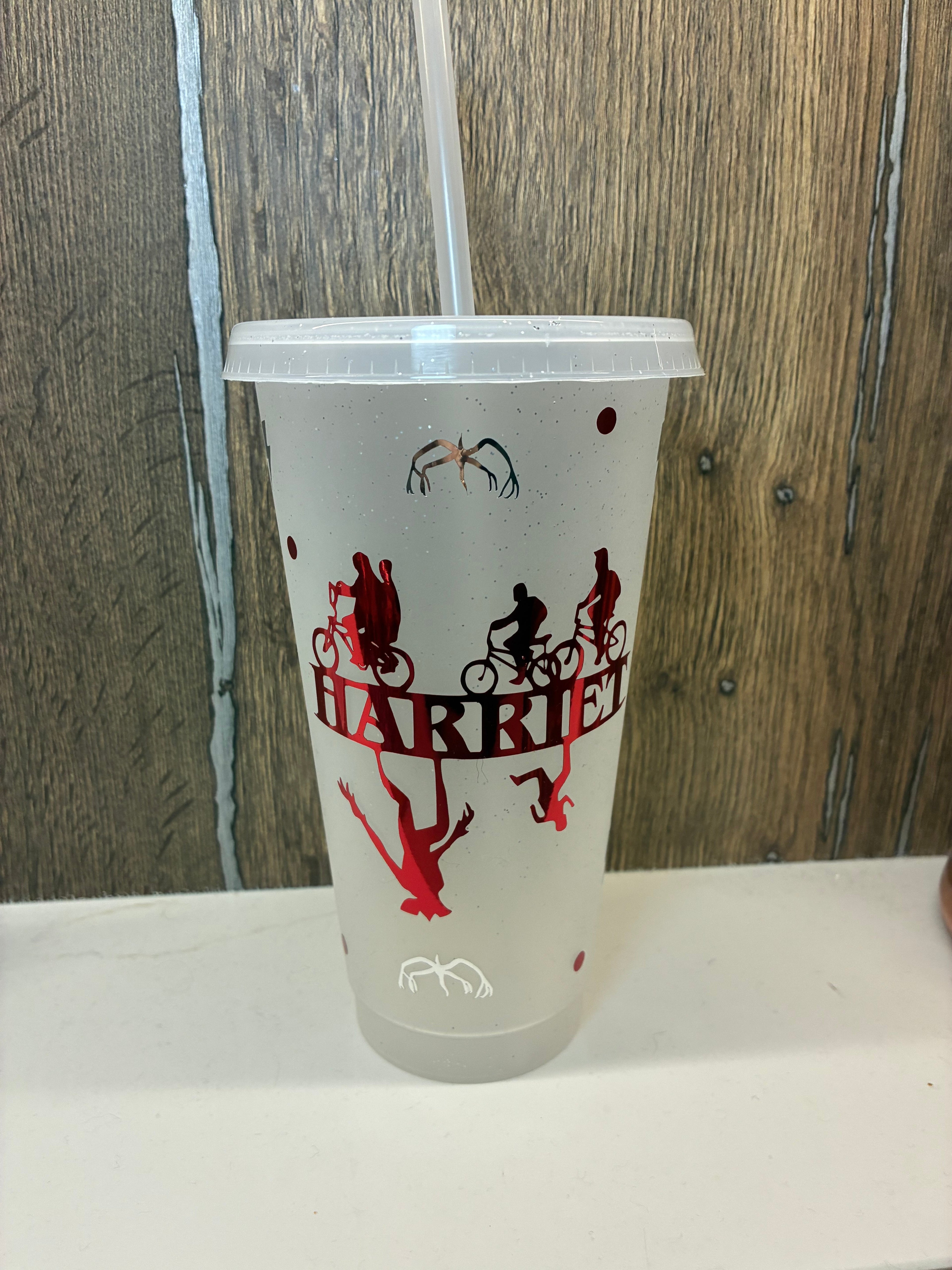 Personalised Stranger Things Starbucks Tumbler: Stranger Things Name Cup - The Crafty Bee