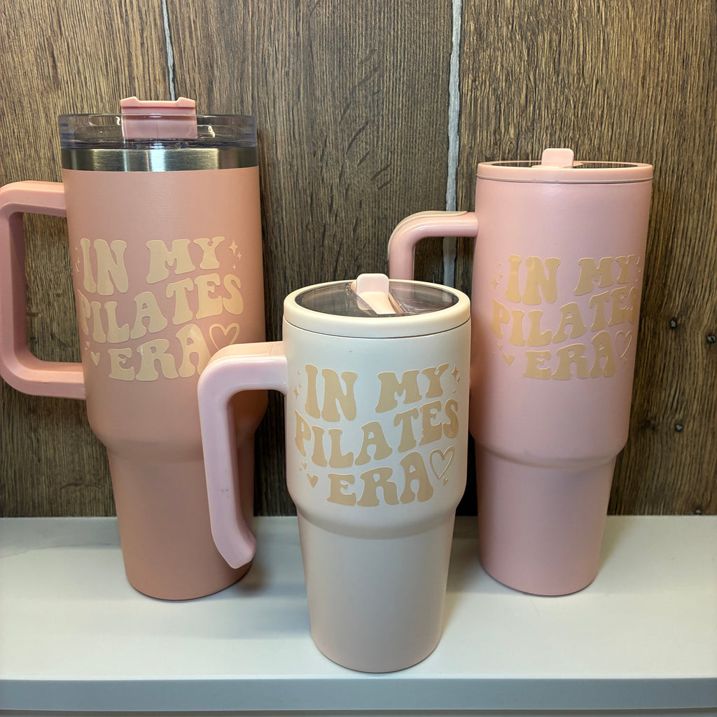 Pilates Era Reusable Cups | Glass Mug, Iced Cup & Can - The Crafty Bee