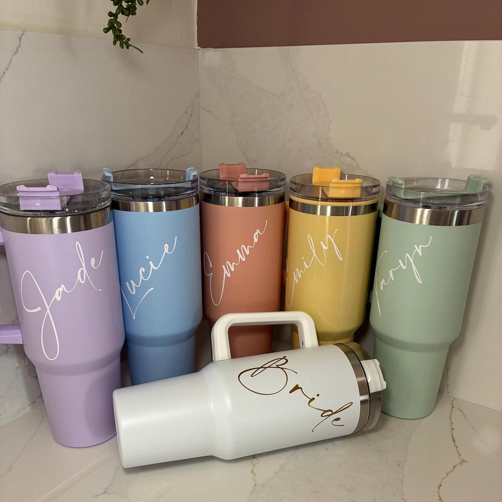 Pilates Era Tumbler: Cute Gym 40oz Insulated Water Bottle - The Crafty Bee
