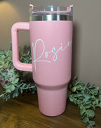 Pilates Era Tumbler: Cute Gym 40oz Insulated Water Bottle - The Crafty Bee