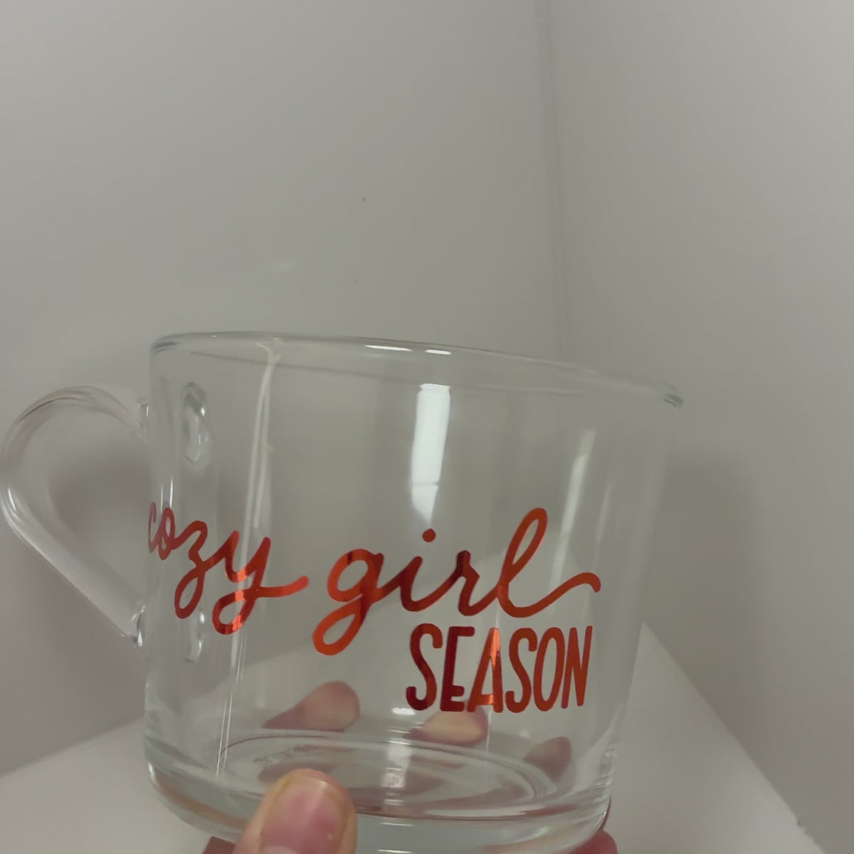 In My Cozy Era or Cozy Girl Season Clear Mug | Autumn Mug