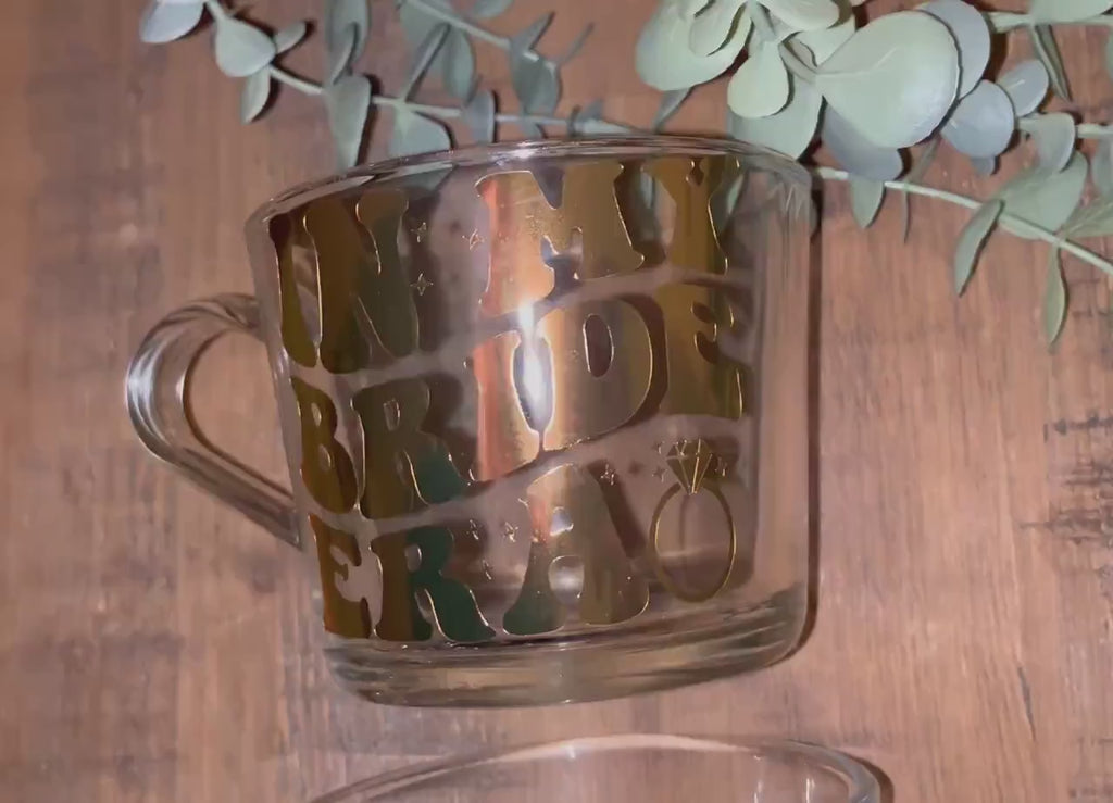 Bride Cup | Taylor Swift Clear Mug | It’s me, hi, I’m the bride it’s me Cup | Funny Bridal cup/mug tea/coffee | Wedding Gift  |  Retro Bride