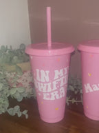 Swiftie Era Cold Cup | Taylor Swift Starbucks Tumbler | Personalised Name Swift Cup with Straw | Swiftie Merch |Taylor Tumbler Birthday Gift