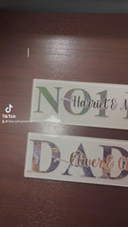 Personalised Father’s Day Gift: Daddy/Day Glass Plaque