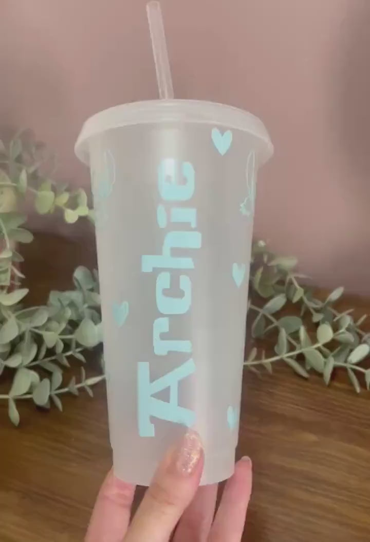 Lilo and Stitch Cold Cup | Starbucks Tumbler | Personalised Name Cup with lid & Straw | Lilo and Stitch Merch | Stitch Tumbler Birthday Gift