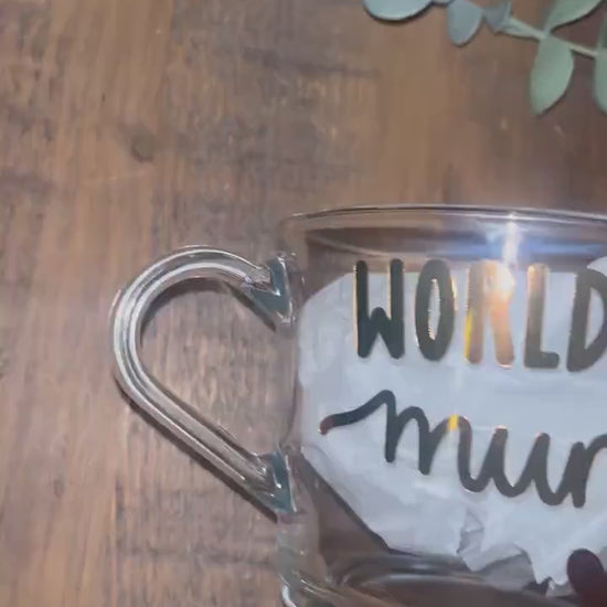 World’s Best Mummy / Mum  Clear Mug |  Mother’s Day Coffee/Tea Cup  |  Mummy gift  |  Birthday gift Mummy / Mum