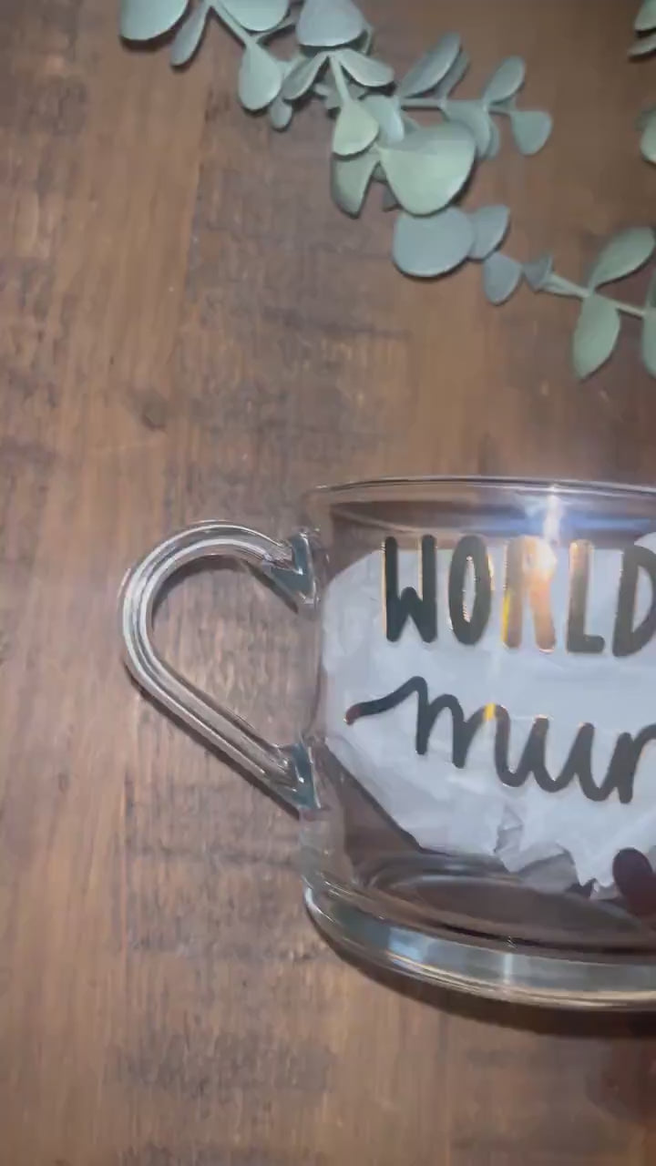World’s Best Mummy / Mum  Clear Mug |  Mother’s Day Coffee/Tea Cup  |  Mummy gift  |  Birthday gift Mummy / Mum