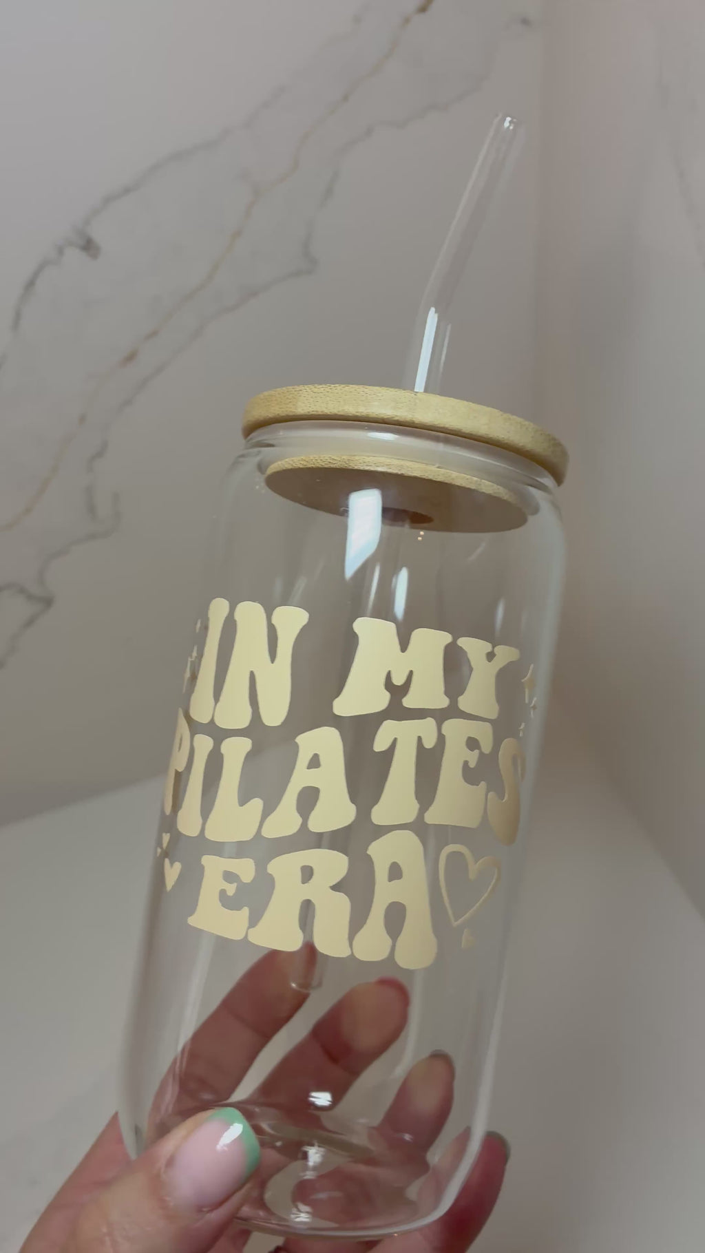 Pilates Era Reusable Cups | Glass Mug, Iced Cup & Can