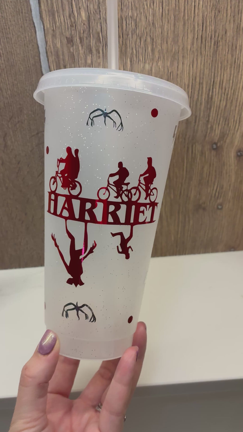Personalised Stranger Things Starbucks Tumbler: Stranger Things Name Cup