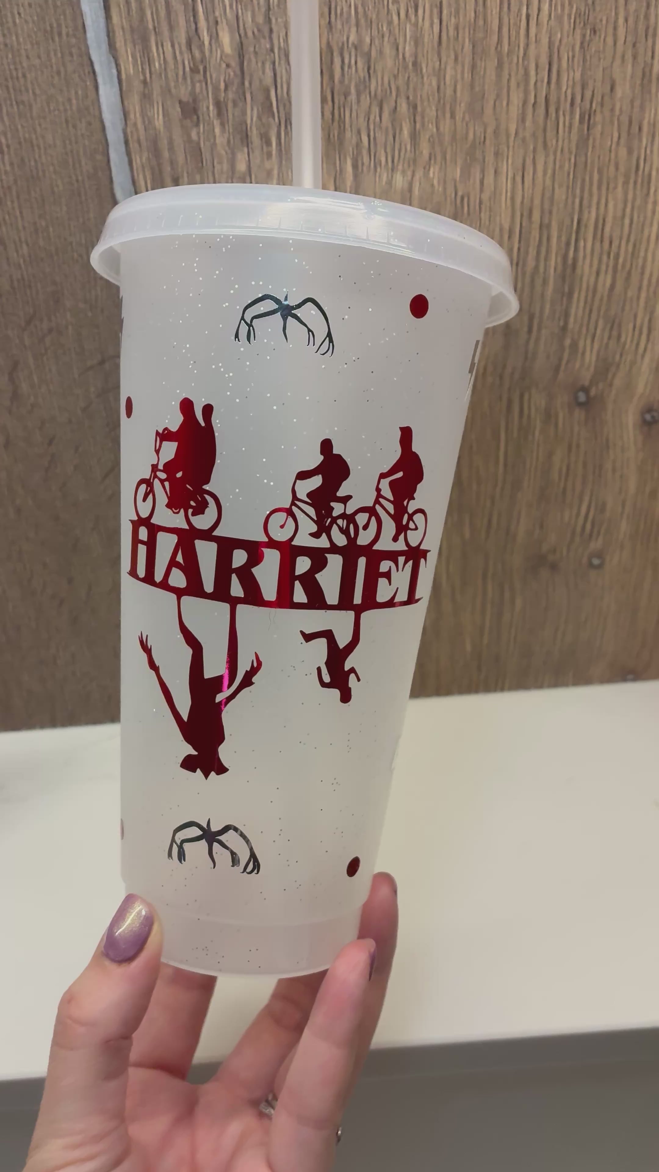 Personalised Stranger Things Starbucks Tumbler: Stranger Things Name Cup