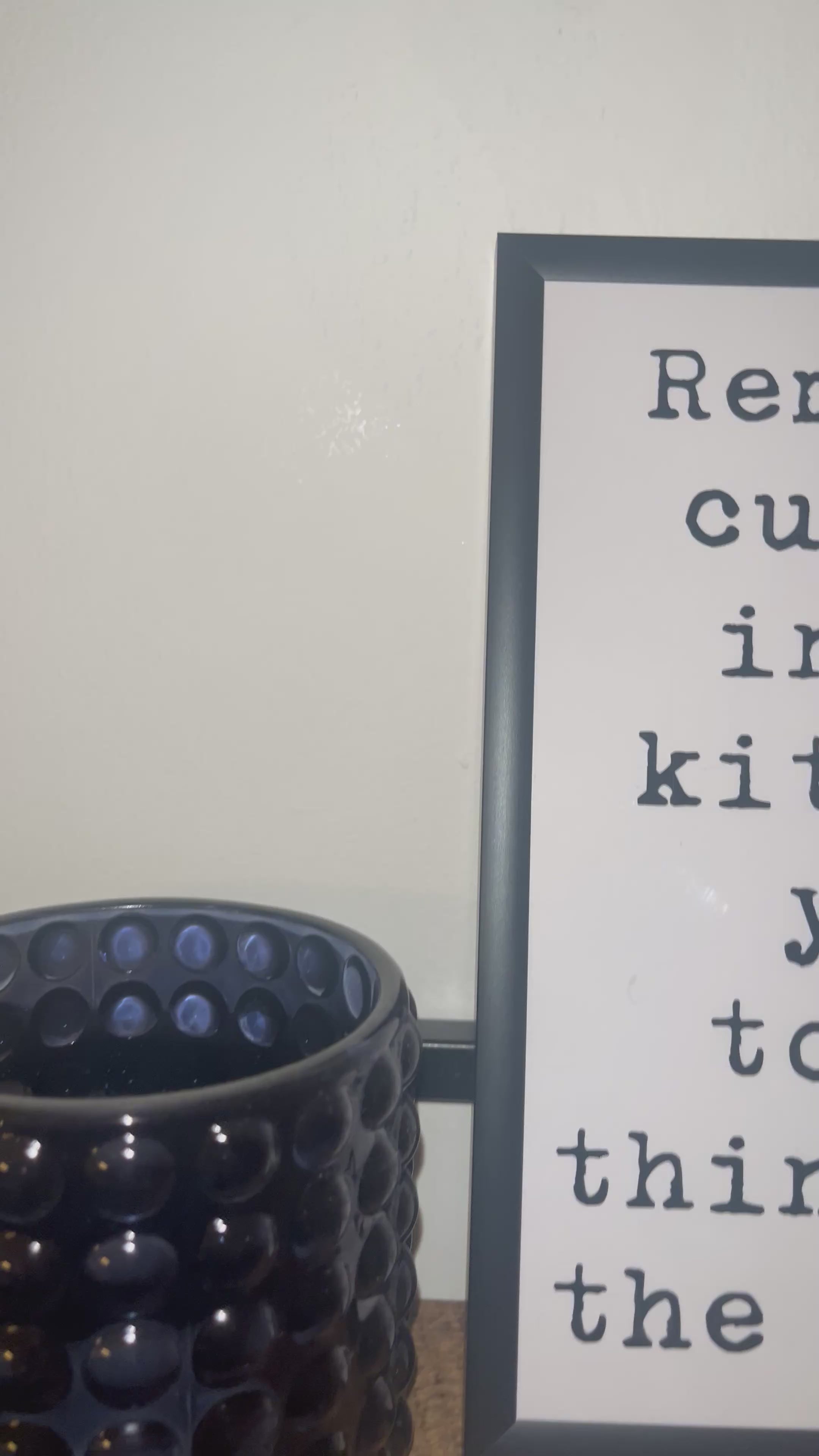 Arctic Monkeys Cuddles In The Kitchen Typography Wall Art Print, Song Lyric Quote Wall Art, Framed A5 Poster Typewriter Font with Vinyl