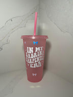 Sabrina Carpenter Cold Cup | Short N Sweet Era Starbucks Tumbler | Personalised Name Sabrina Cup with Straw | Espresso Merch | Birthday Gift - The Crafty Bee
