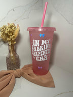 Sabrina Carpenter Cold Cup | Short N Sweet Era Starbucks Tumbler | Personalised Name Sabrina Cup with Straw | Espresso Merch | Birthday Gift - The Crafty Bee