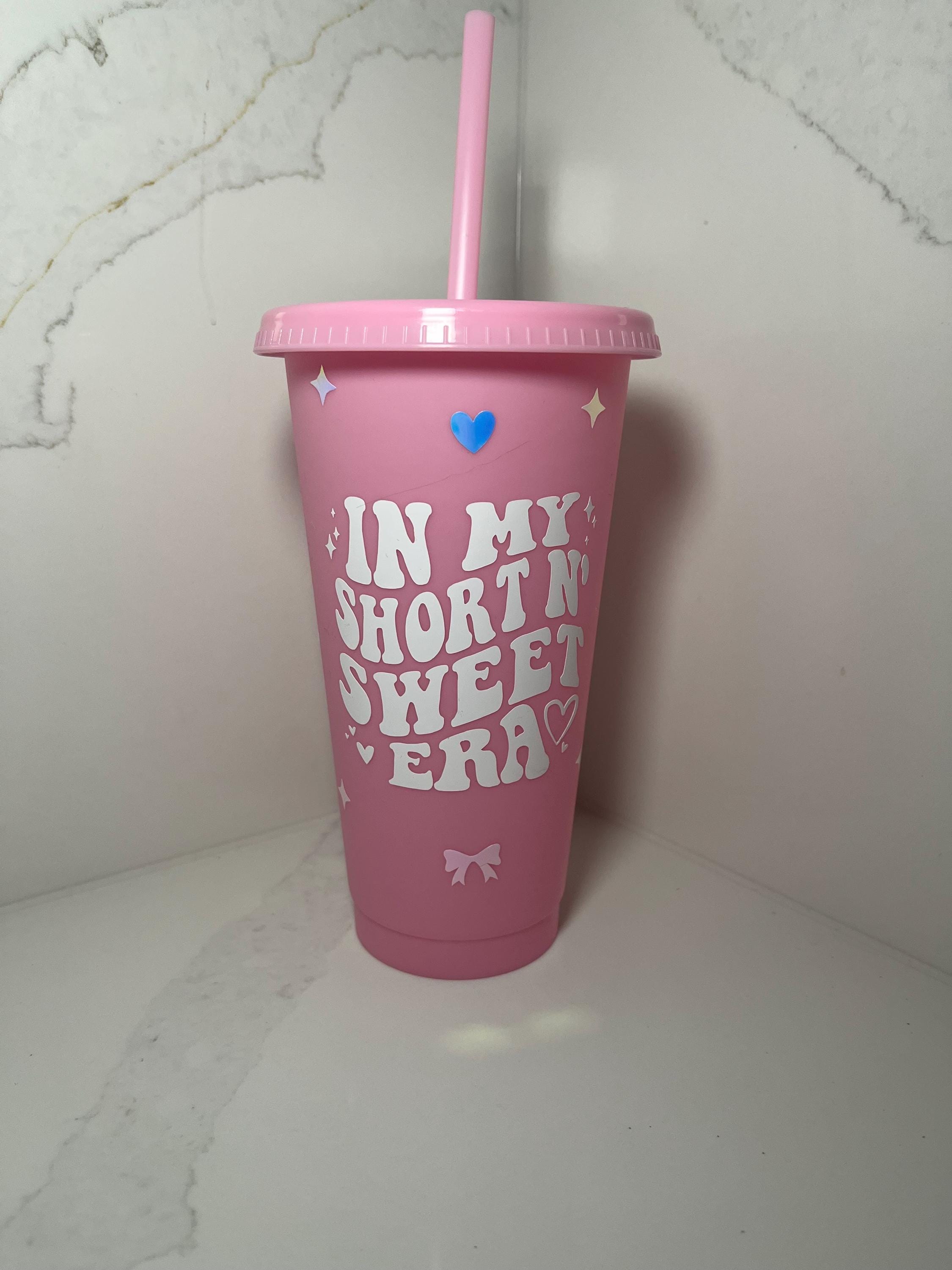 Sabrina Carpenter Cold Cup | Short N Sweet Era Starbucks Tumbler | Personalised Name Sabrina Cup with Straw | Espresso Merch | Birthday Gift - The Crafty Bee