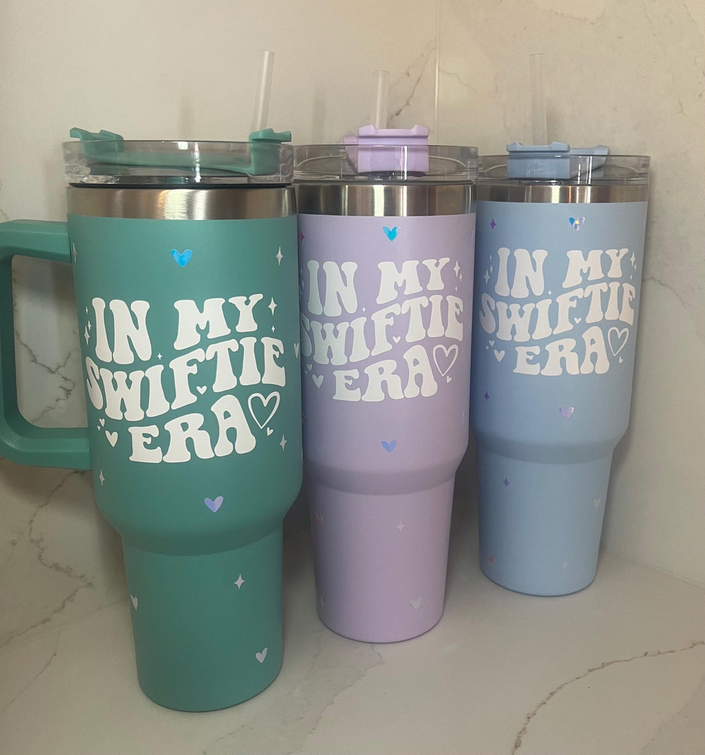 Sabrina Carpenter Eras Cold Cup | Sabrina Thermal Flask | Personalised Sabrina Cup with Straw | Short N Sweet Merch | Sabrina Birthday Gift - The Crafty Bee