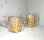 Sabrina Carpenter Mug | Espresso Era Glass Cup | Short N Sweet mug for coffee | Sabrina Gift | Sabrina Tour Fan Merch | Sabrina birthday - The Crafty Bee