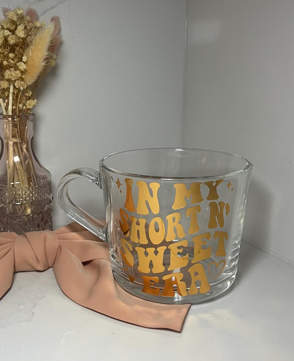 Sabrina Carpenter Mug | Espresso Era Glass Cup | Short N Sweet mug for coffee | Sabrina Gift | Sabrina Tour Fan Merch | Sabrina birthday - The Crafty Bee