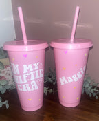 Swiftie Era Cold Cup | Taylor Swift Starbucks Tumbler | Personalised Name Swift Cup with Straw | Swiftie Merch |Taylor Tumbler Birthday Gift - The Crafty Bee
