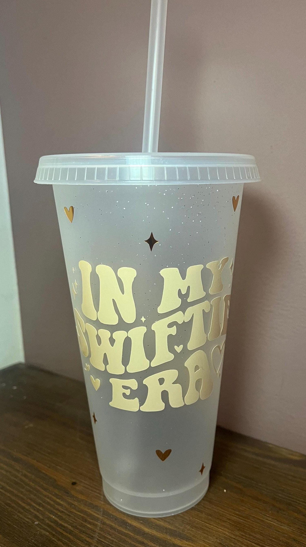 Swiftie Era Cold Cup | Taylor Swift Starbucks Tumbler | Personalised Name Swift Cup with Straw | Swiftie Merch |Taylor Tumbler Birthday Gift - The Crafty Bee