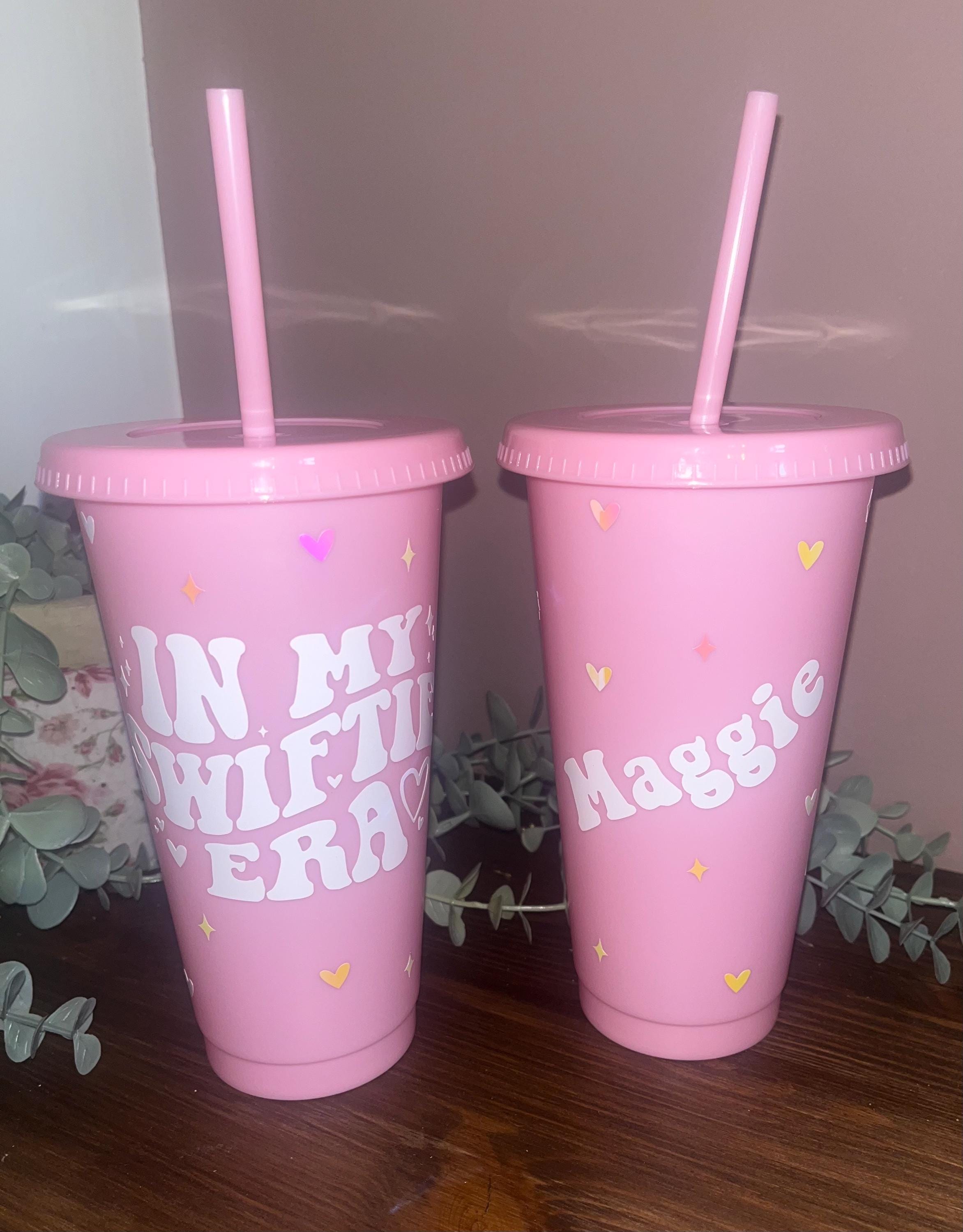 Swiftie Era Cold Cup | Taylor Swift Starbucks Tumbler | Personalised Name Swift Cup with Straw | Swiftie Merch |Taylor Tumbler Birthday Gift - The Crafty Bee
