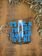 Swiftie Taylor Swift Clear Mug | It’s me, hi, I’m the problem it’s me Cup | Swiftie themed cup/mug tea/coffee | Taylor Swift Gift | Fan Merch - The Crafty Bee