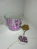 Teacher Gift Set Coffee/Tea Cup | Teacher Era Tumbler Gift set | Teacher Mug, keyring & card gift - The Crafty Bee