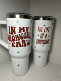 The Life of a Showgirl Cold Cup | Showgirl Era Thermal Cup | Swiftie themed cup/mug tea/coffee | Taylor Swift Gift - The Crafty Bee